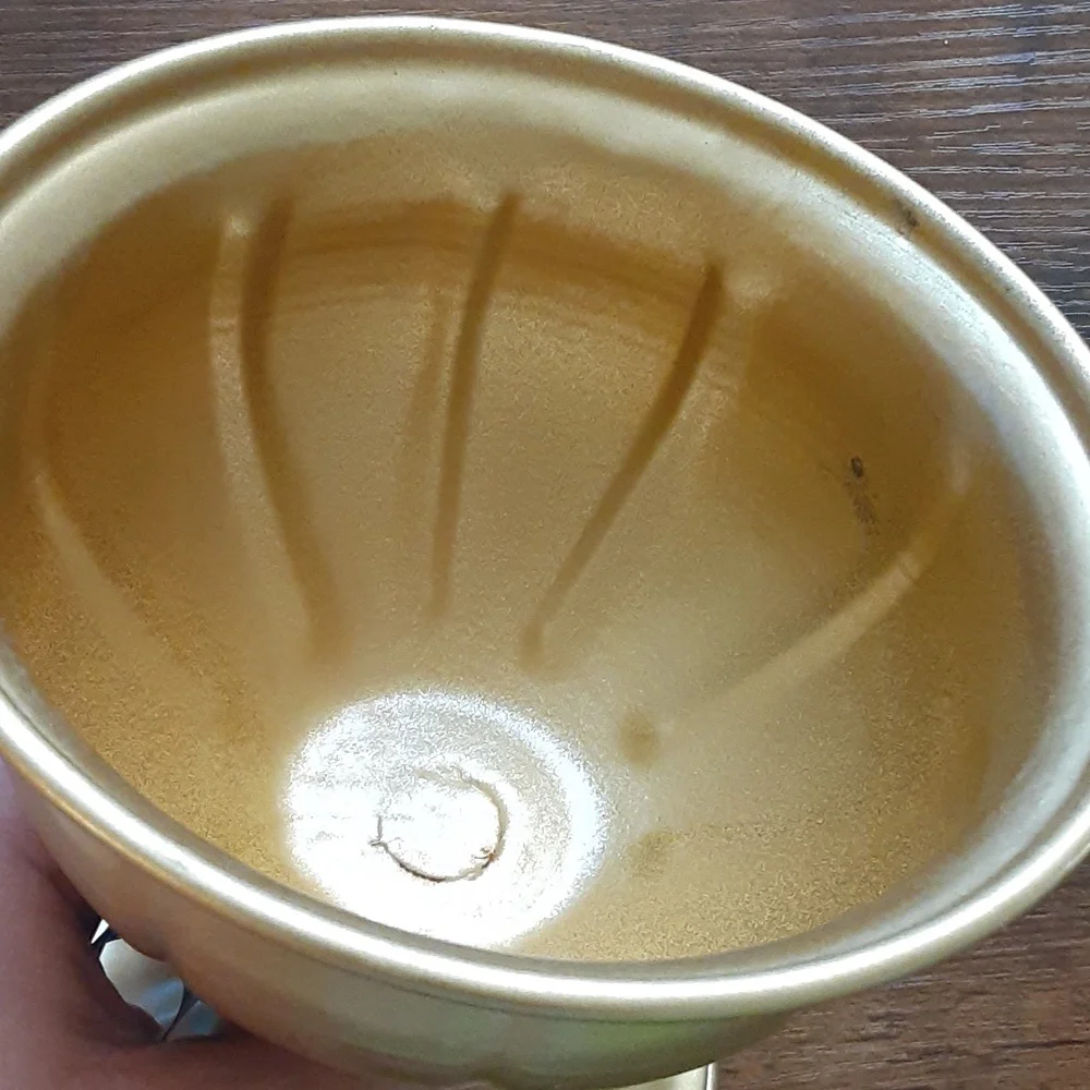 Gold Color Metal Flower Pot